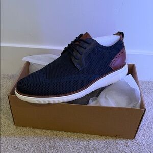 Men's Black and Brown Knit Sneakers